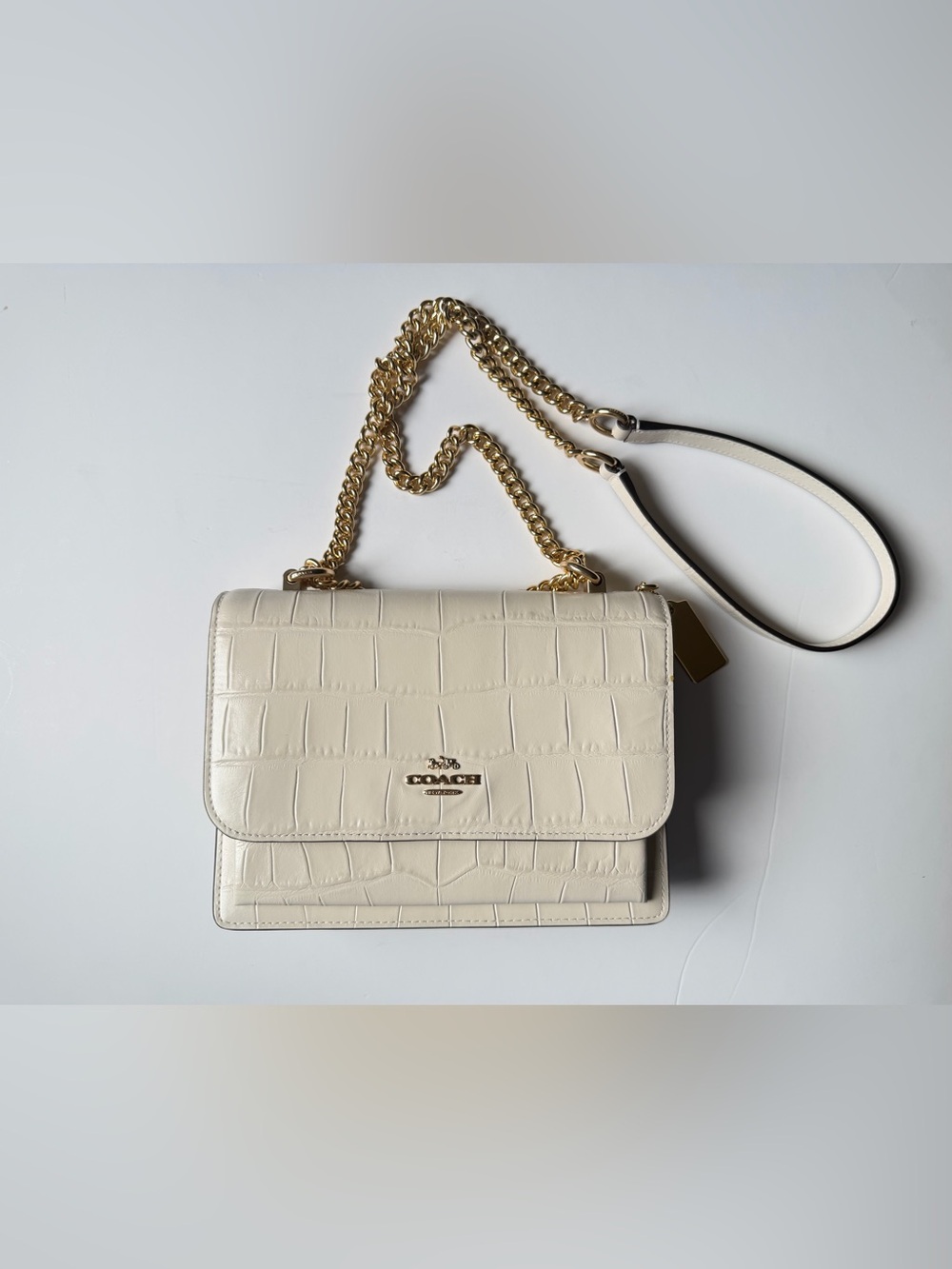 NWT Coach Croc Leather Klare XB Crossbody Bag $450